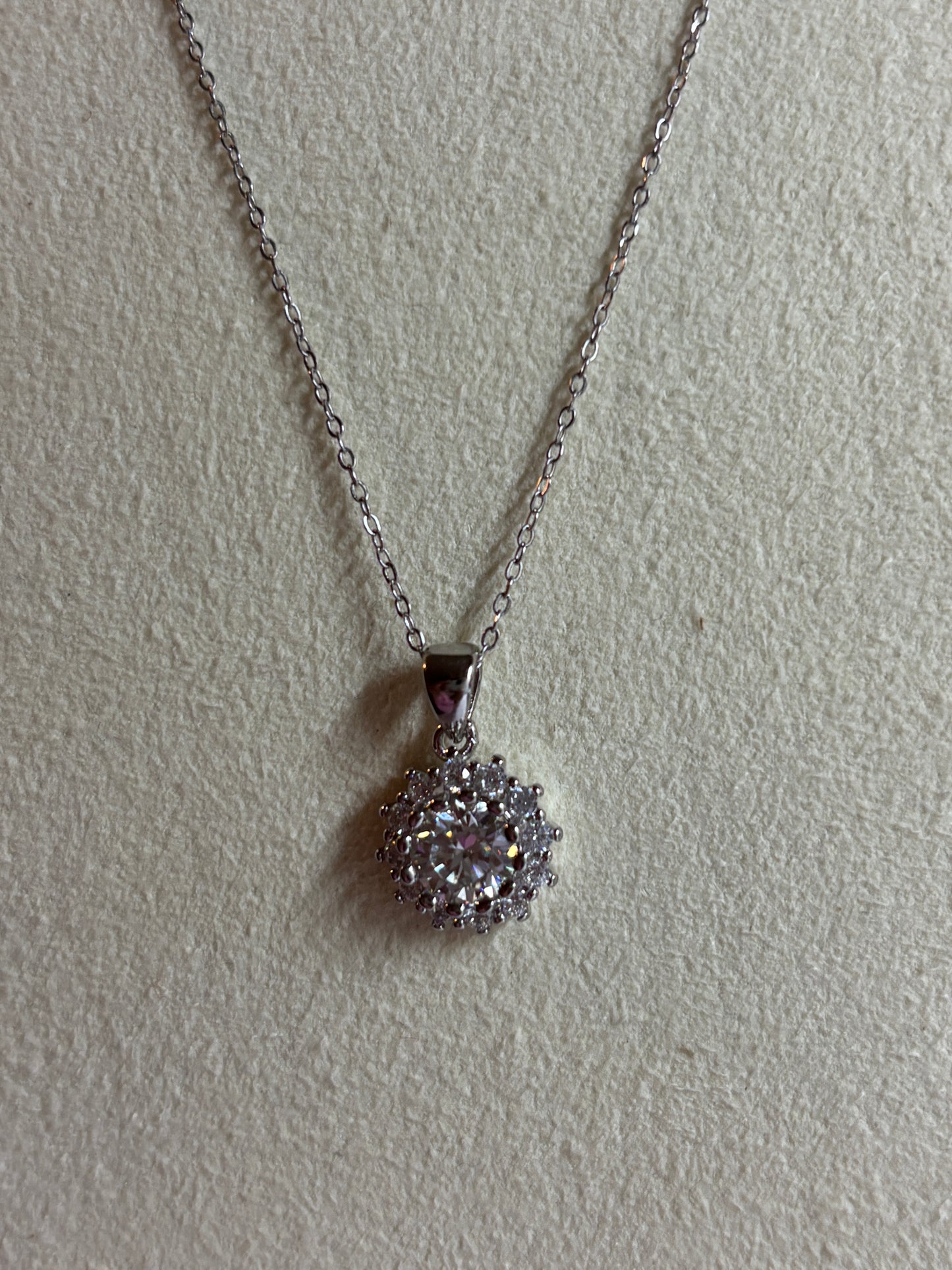 XL68 1.5CT Sterling Silver S925 Moissanite Diamond