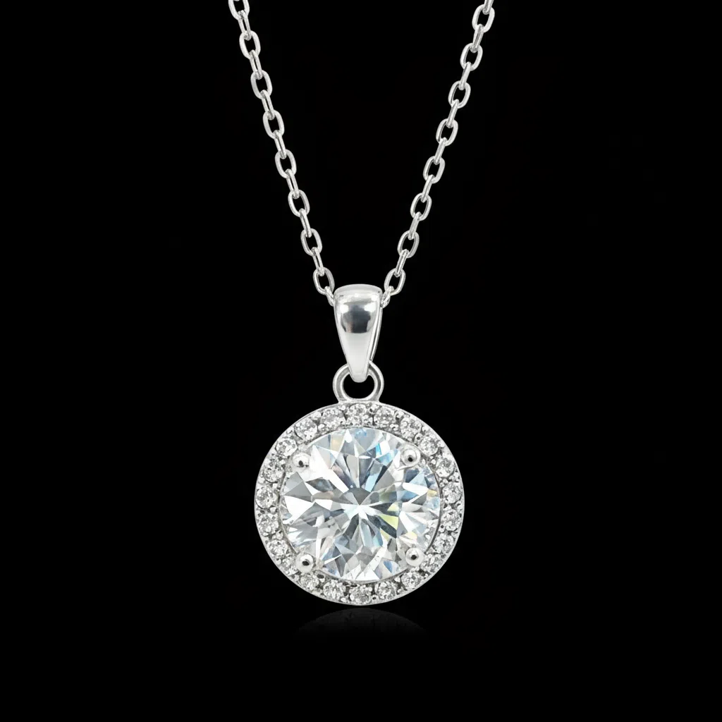 XL62 1.5CT Sterling Silver S925 Moissanite Diamond