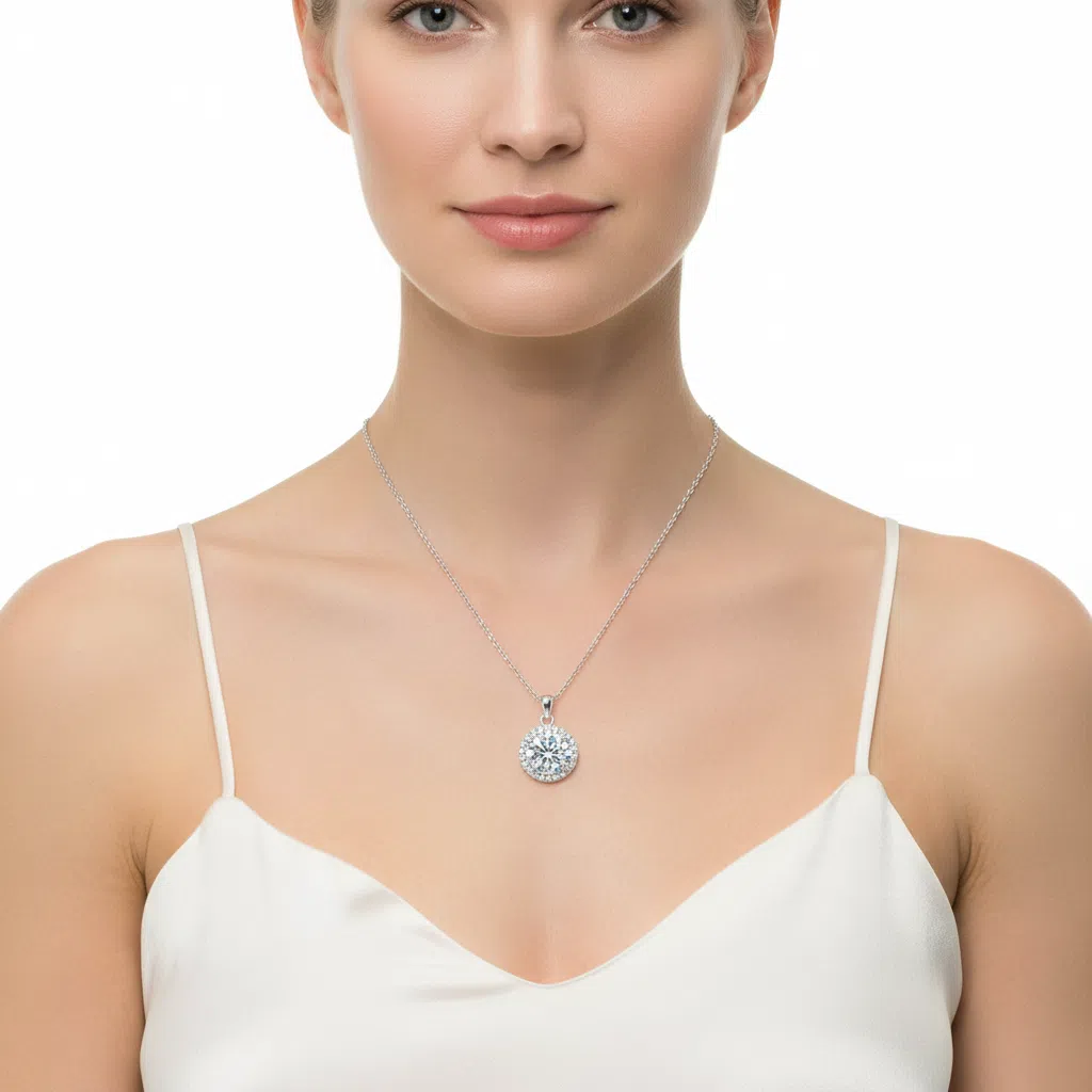 XL62 1.5CT Sterling Silver S925 Moissanite Diamond