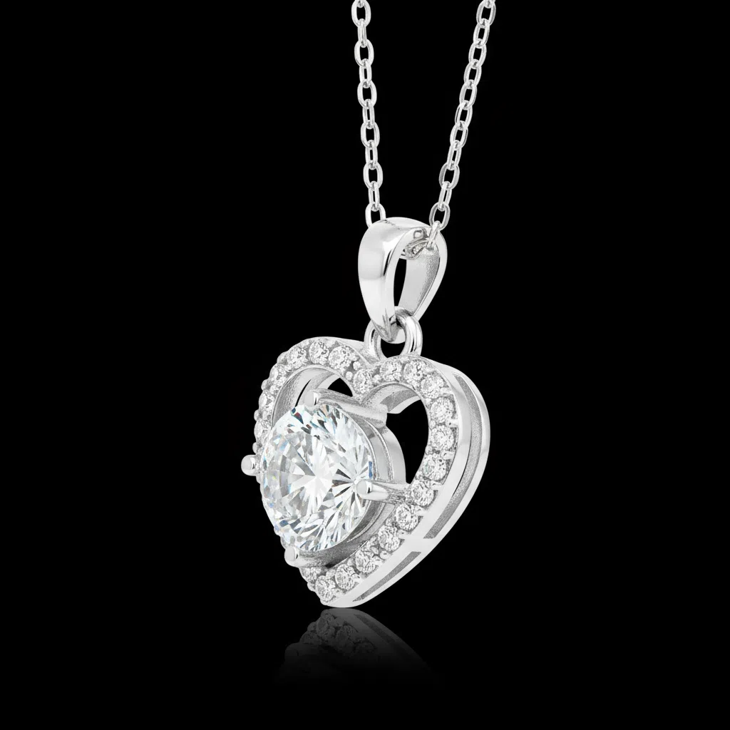 XL69 1CT Sterling Silver S925 Moissanite Diamond