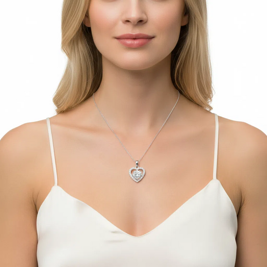 XL69 1CT Sterling Silver S925 Moissanite Diamond