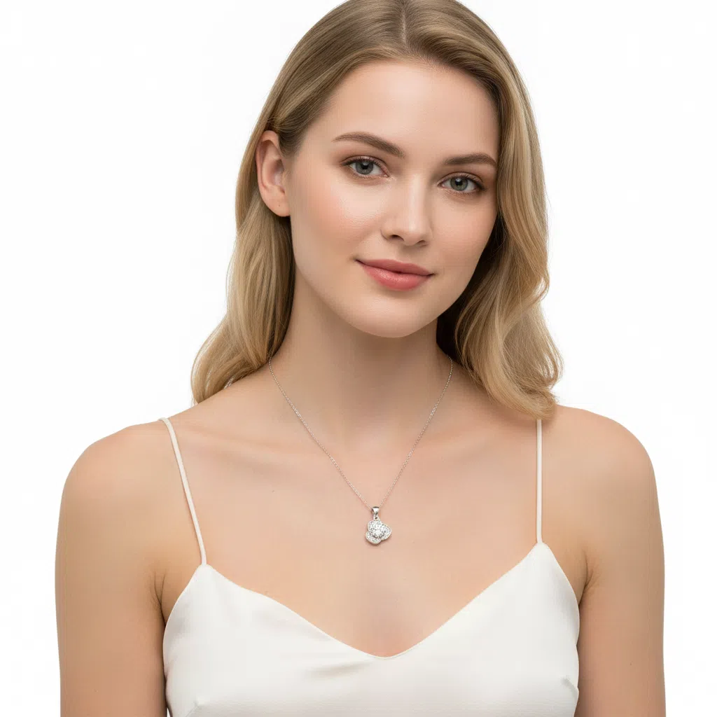 XL49 1CT Sterling Silver S925 Moissanite Diamond