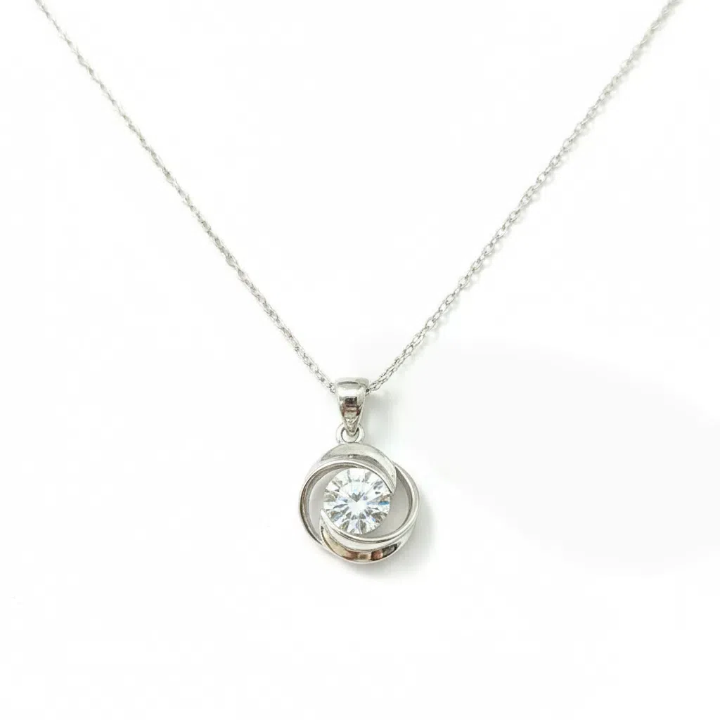 XL04 1CT Sterling Silver S925 Moissanite Diamond