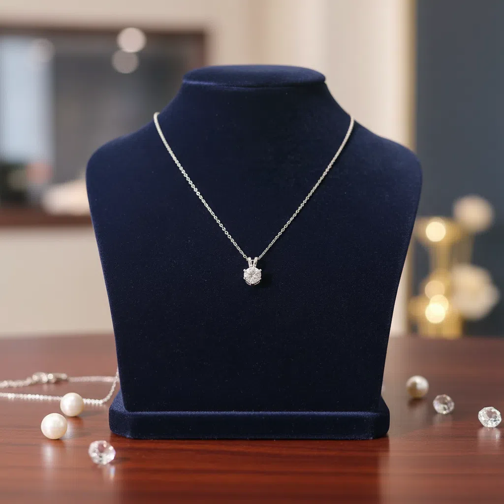 XL29 1CT Sterling Silver S925 Moissanite Diamond