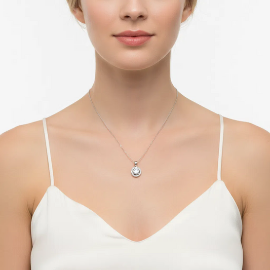 XL06 1CT Sterling Silver S925 Moissanite Diamond