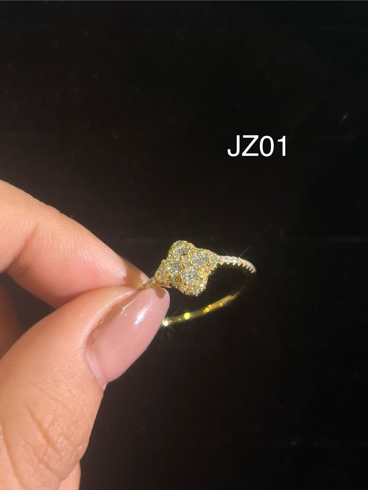 JZ01 1CT Sterling Silver S925 Moissanite Diamond