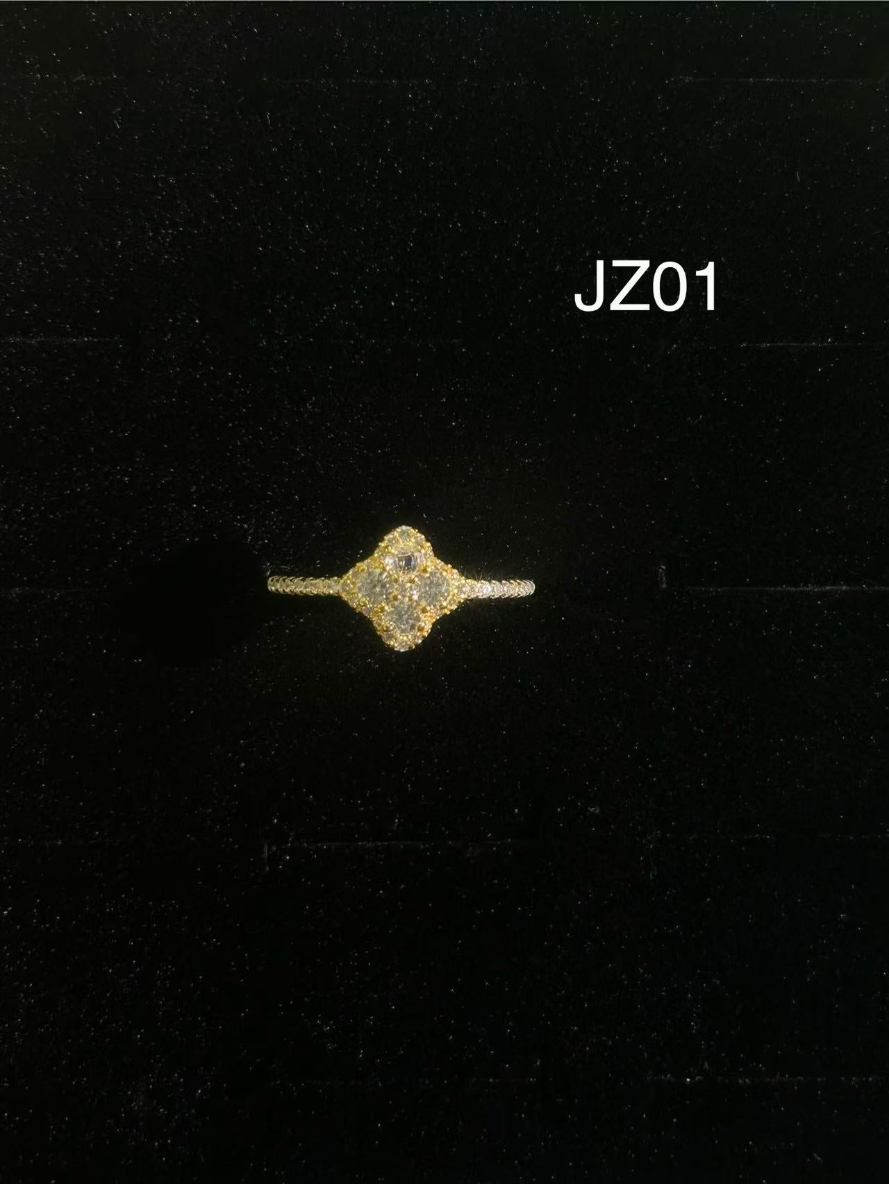 JZ01 1CT Sterling Silver S925 Moissanite Diamond