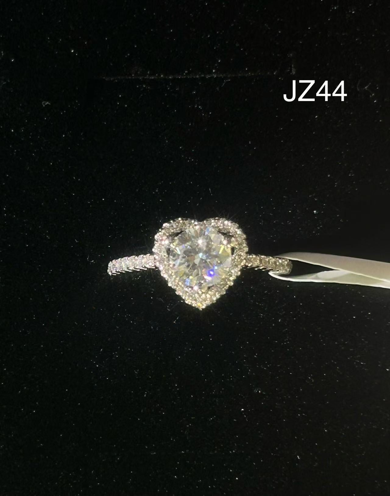 JZ44 1CT Sterling Silver S925 Moissanite Diamond