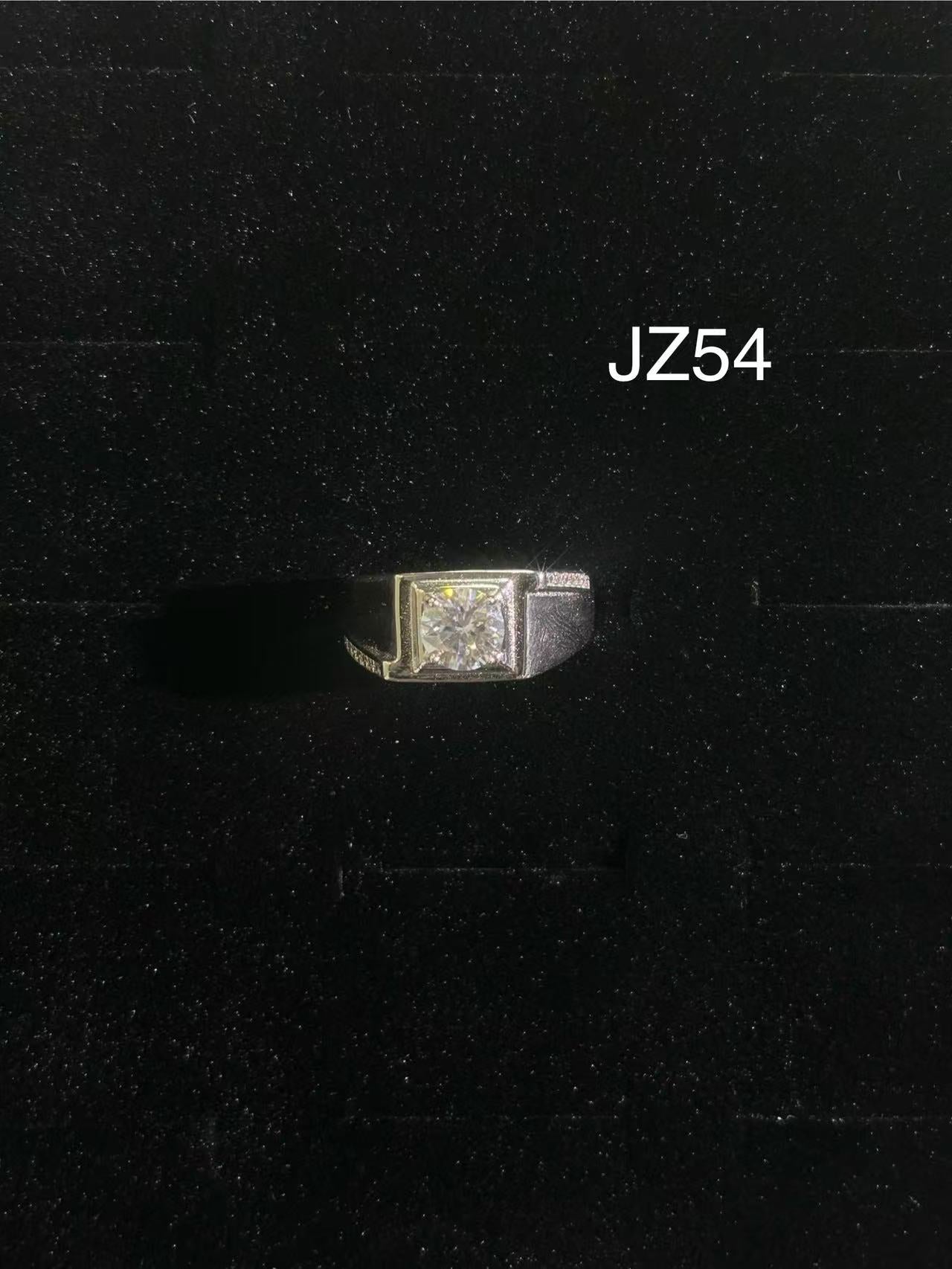 JZ54 1CT Sterling Silver S925 Moissanite Diamond