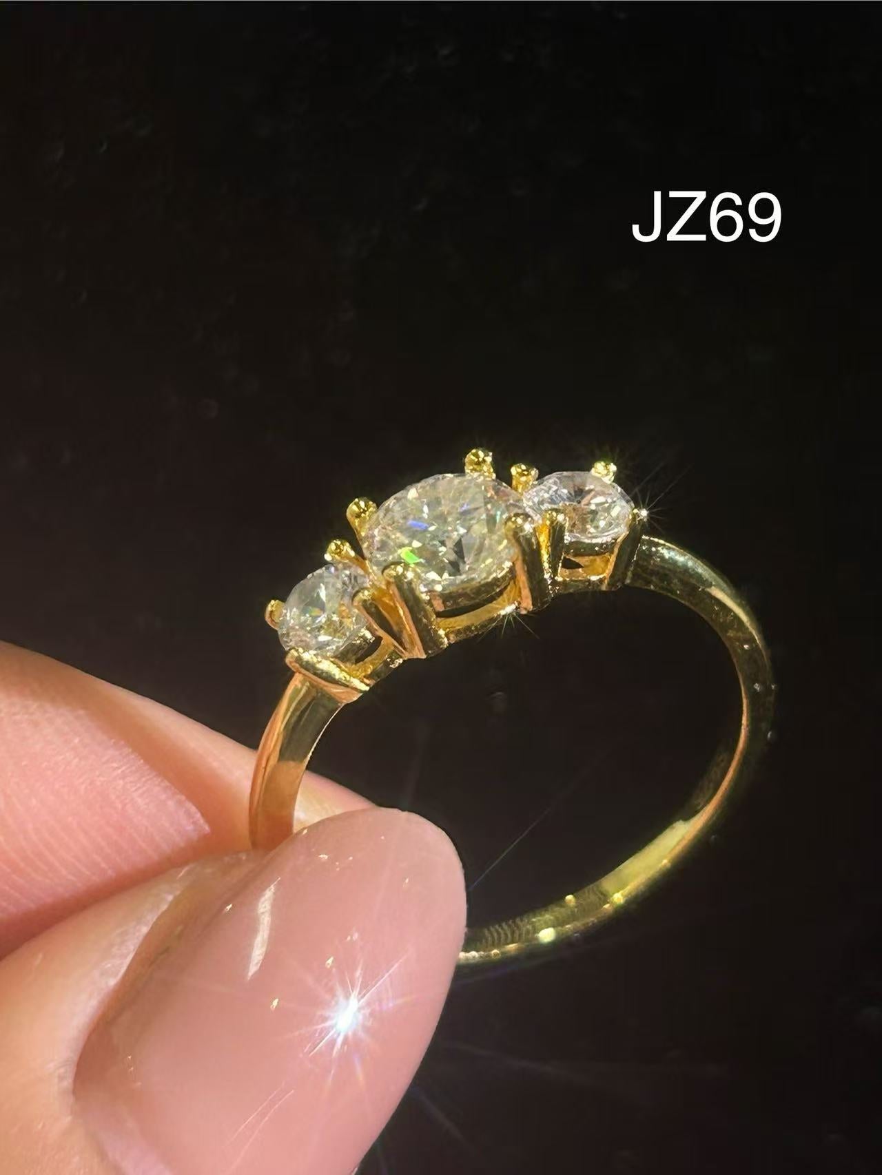 JZ69 1CT Sterling Silver S925 Moissanite Diamond