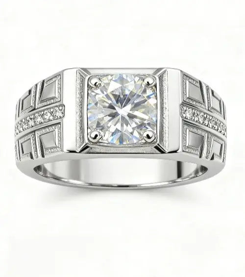 JZ46 1CT Sterling Silver S925 Moissanite Diamond 50%offamazon
