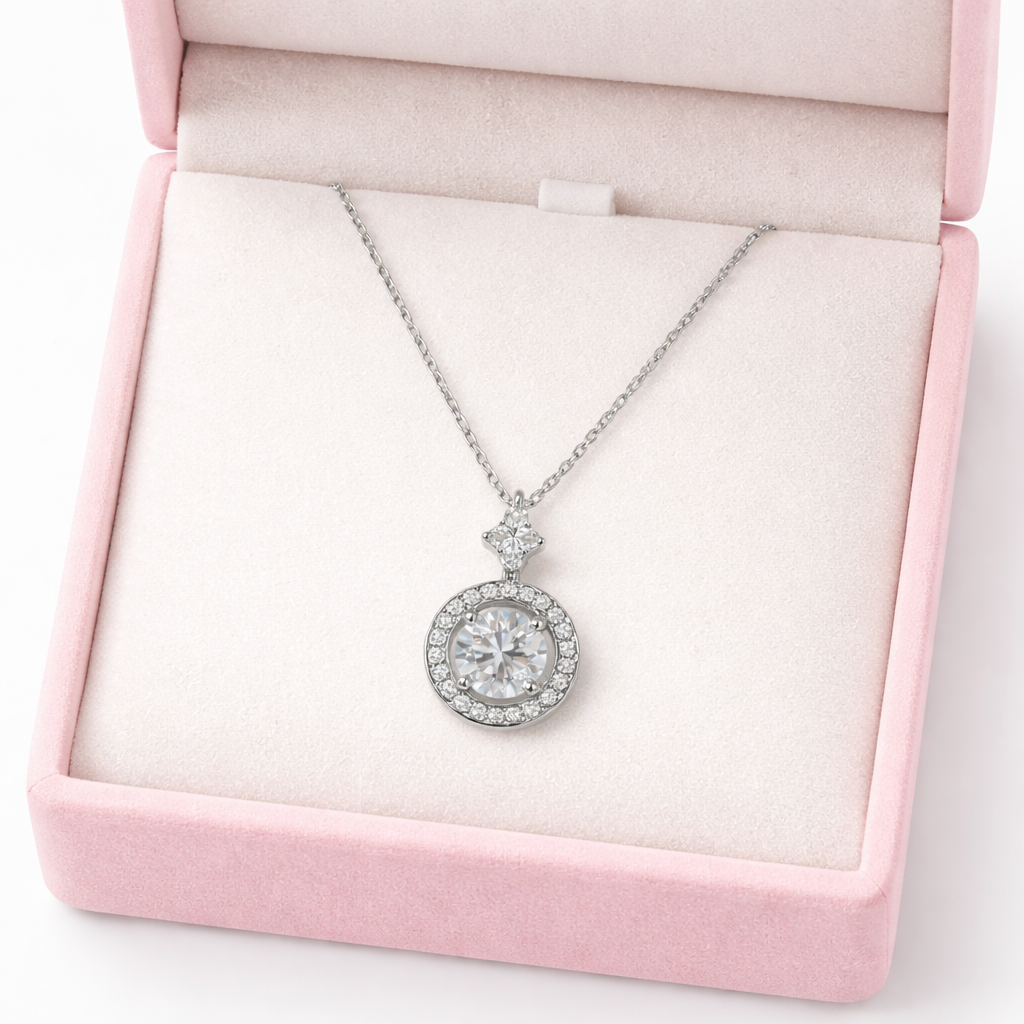 XL68 1.5CT Sterling Silver S925 Moissanite Diamond