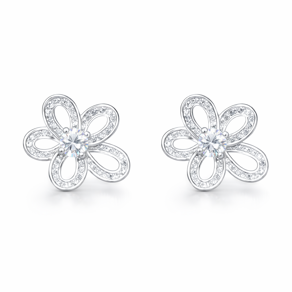 ER62 0.3CT Sterling Silver S925 Moissanite Diamond 50%offamazon