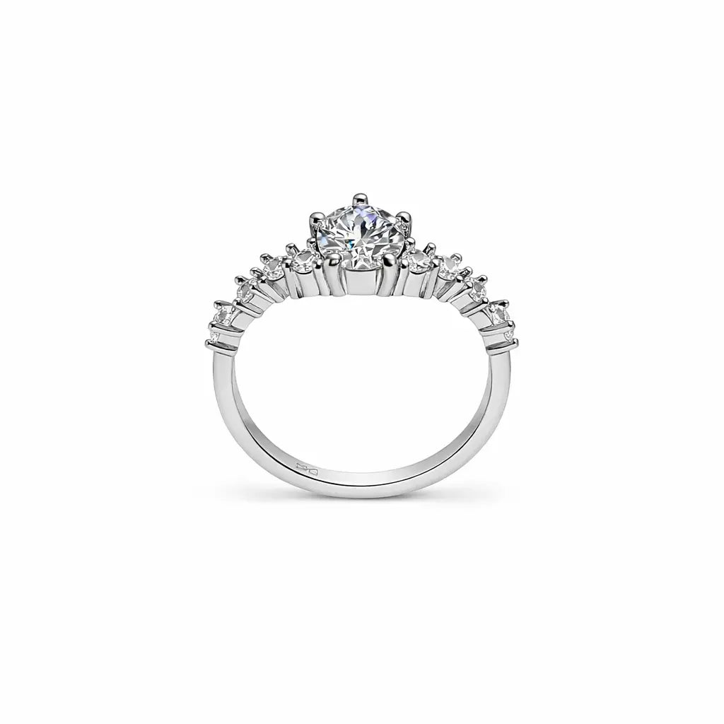 JZ70 1CT Sterling Silver S925 Moissanite Diamond 50%offamazon