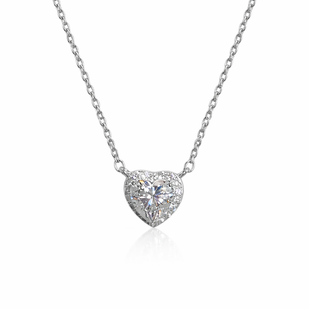 XL19 1CT Stering Sliver Moissanite Necklace 50%offamazon