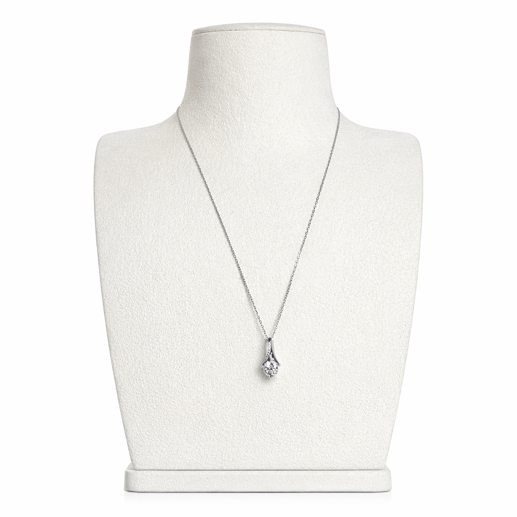 XL64 1CT Sterling Silver S925 Moissanite Diamond Necklace