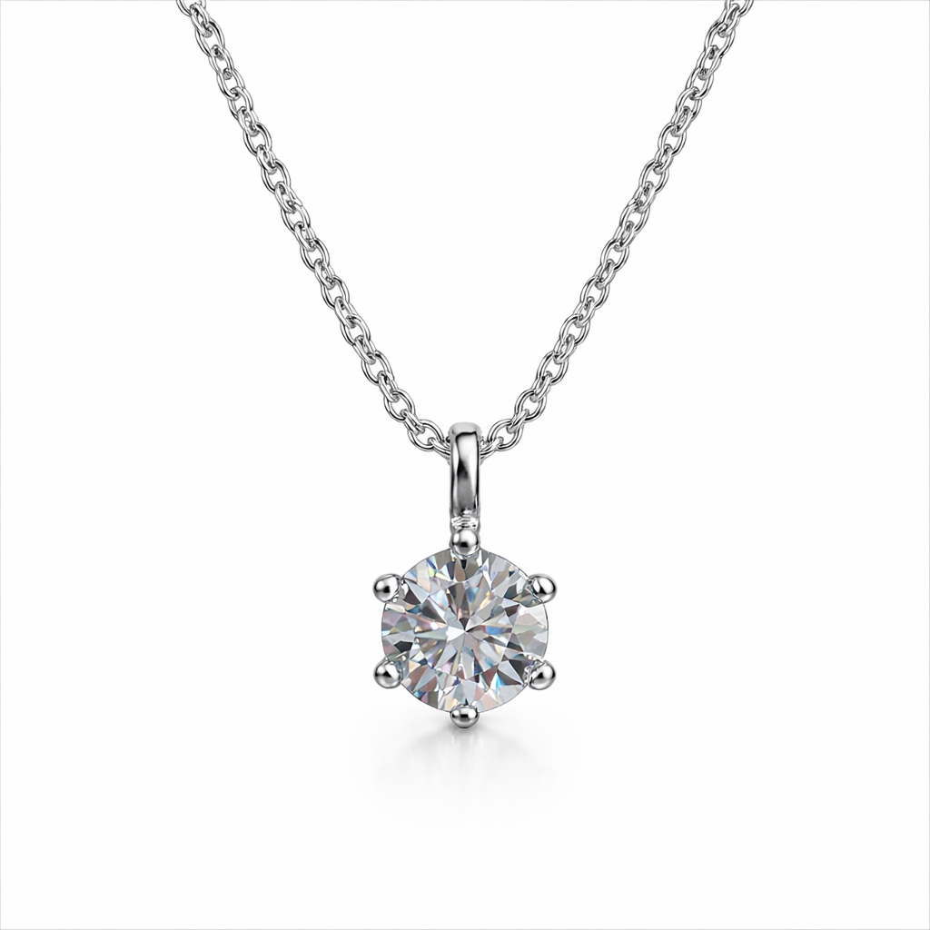 XL68 1.5CT Sterling Silver S925 Moissanite Diamond