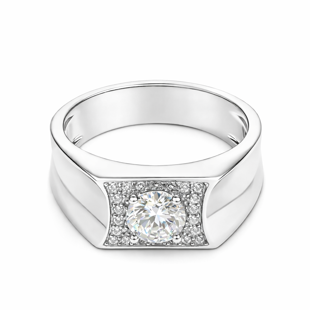 JZ02 1CT Sterling Silver S925 Moissanite Diamond 50%offamazon