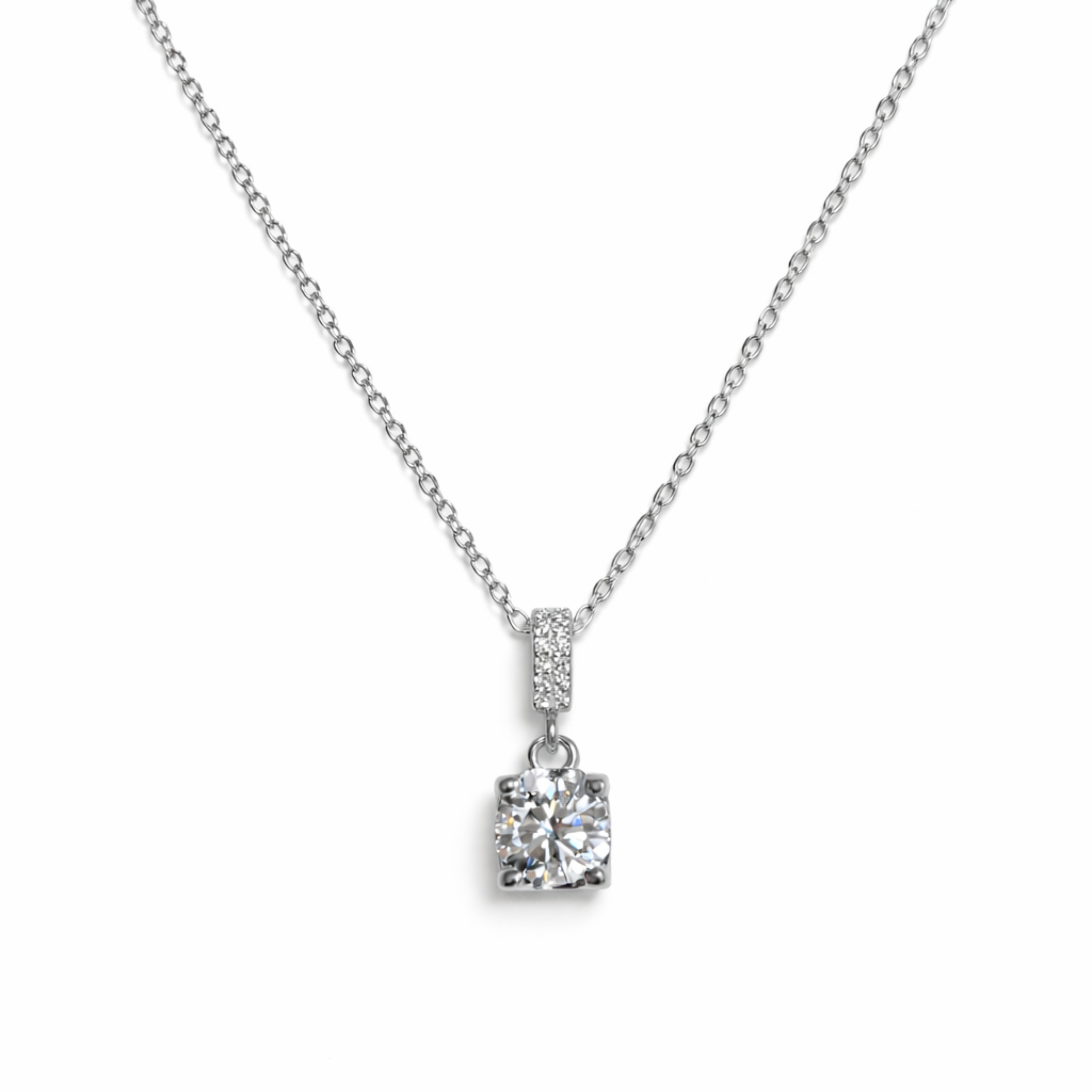 XL09 1CT Sterling Silver S925 Moissanite Diamond 50%offamazon