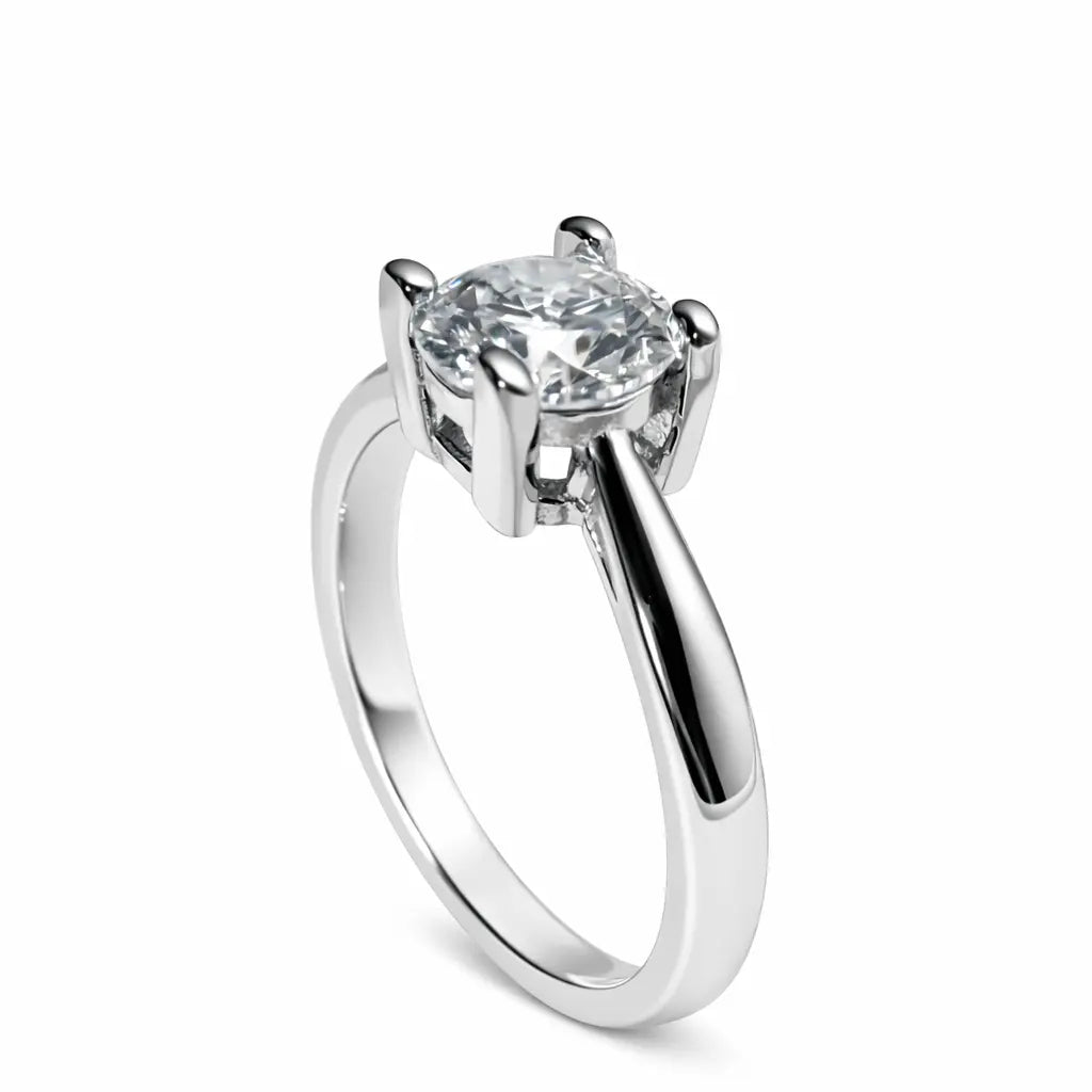 JZ08 1CT Sterling Silver S925 Moissanite Diamond 50%offamazon