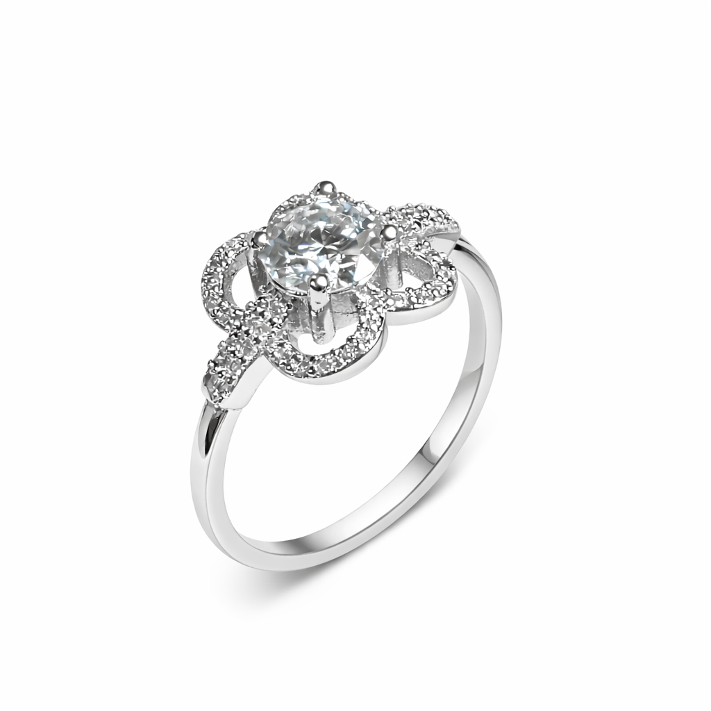 ER02 1CT Sterling Silver S925 Moissanite Diamond Earrings