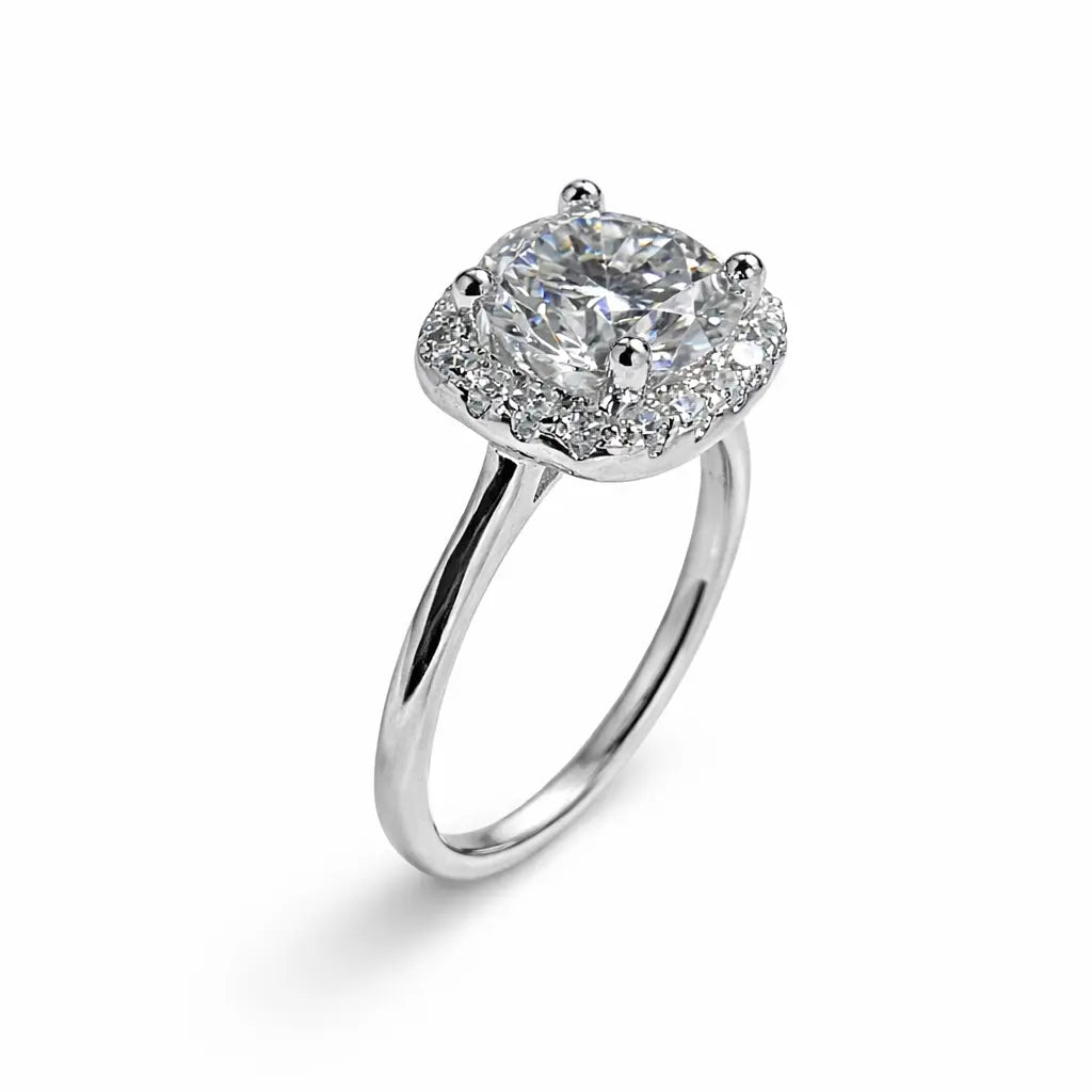 JZ37 1.5CT Sterling Silver S925 Moissanite Diamond 50%offamazon