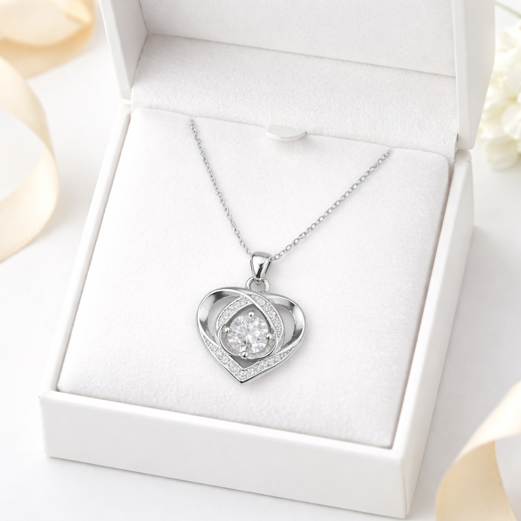 XL68 1.5CT Sterling Silver S925 Moissanite Diamond
