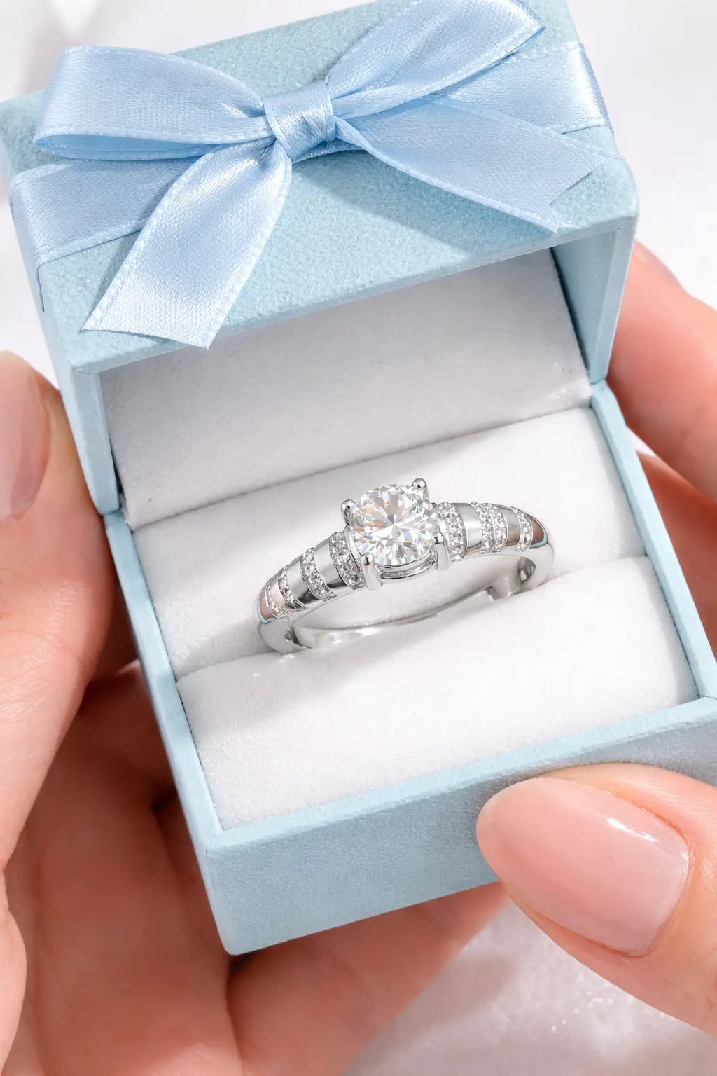 JZ26 1.5CT Sterling Silver S925 Moissanite Diamond 50%offamazon