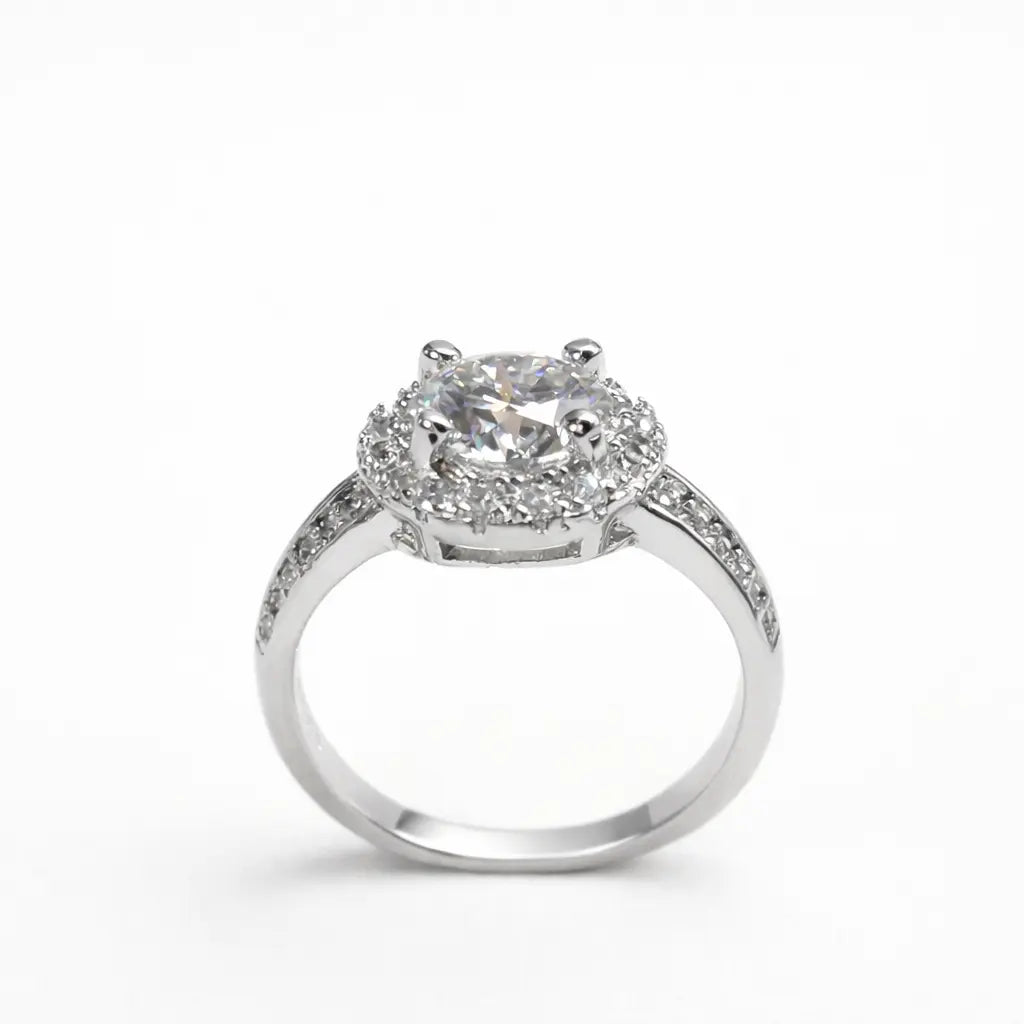 JZ24 1CT Sterling Silver S925 Moissanite Diamond 50%offamazon