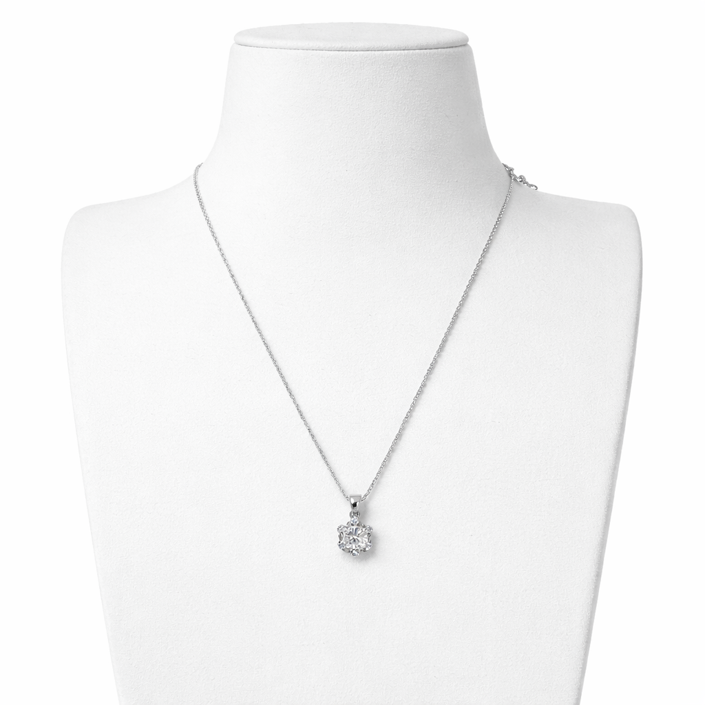 XL22 1CT Sterling Silver S925 Moissanite Diamond 50%offamazon