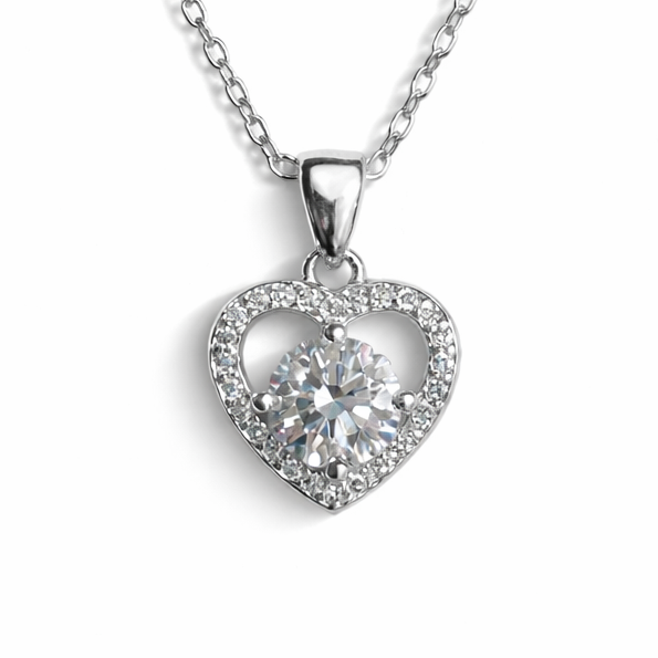 XL69 1CT Sterling Silver S925 Moissanite Diamond 50%offamazon