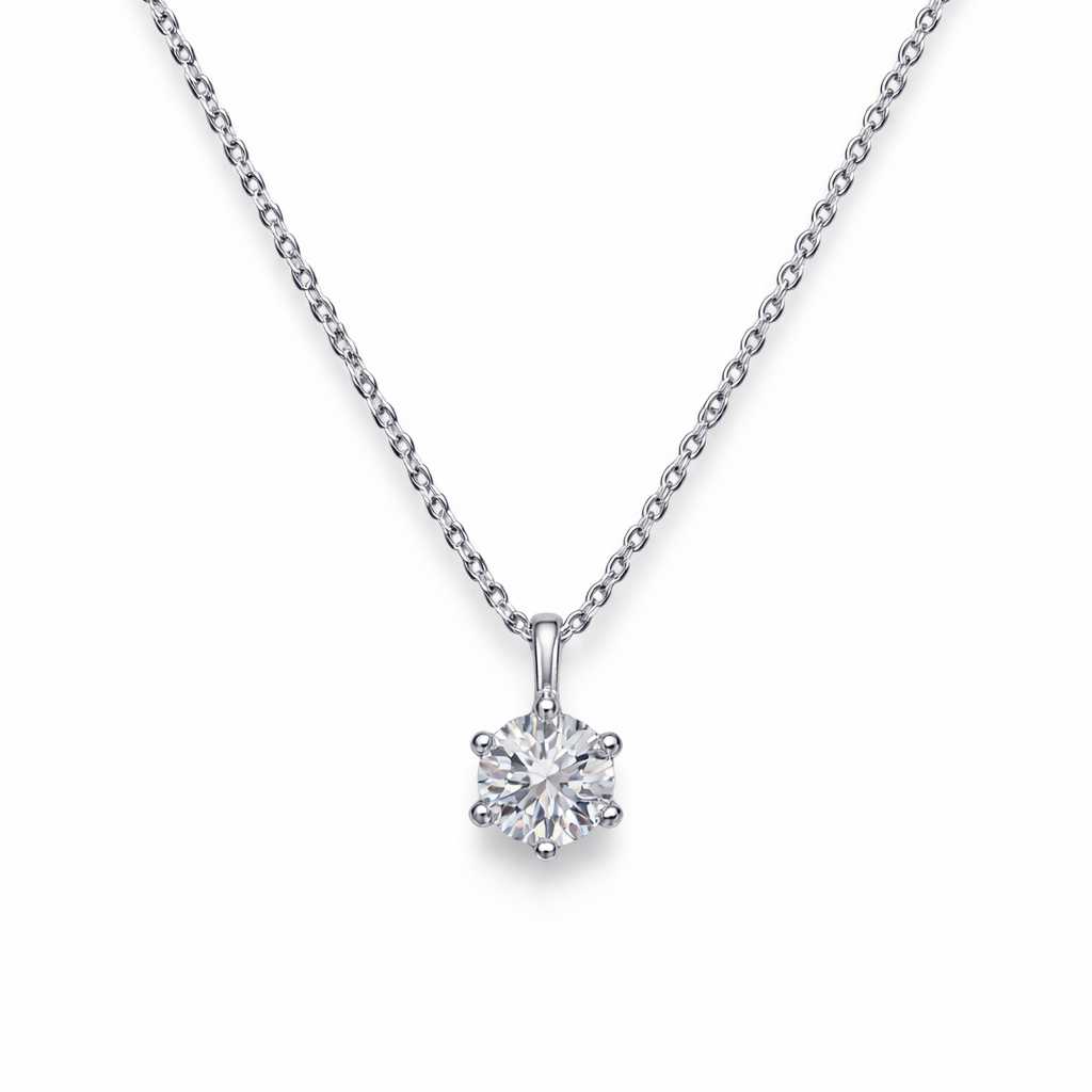 XL68 1.5CT Sterling Silver S925 Moissanite Diamond