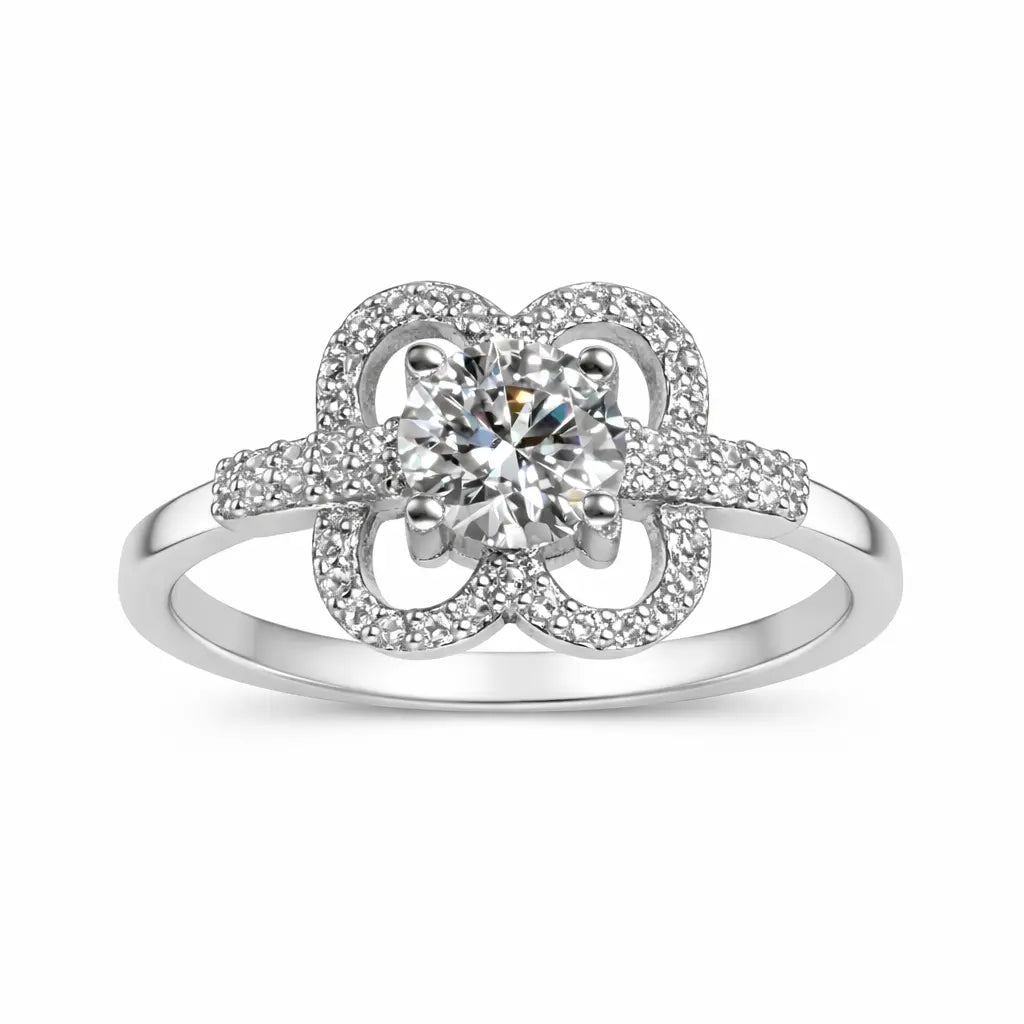 JZ23 1CT Sterling Silver S925 Moissanite Diamond 50%offamazon