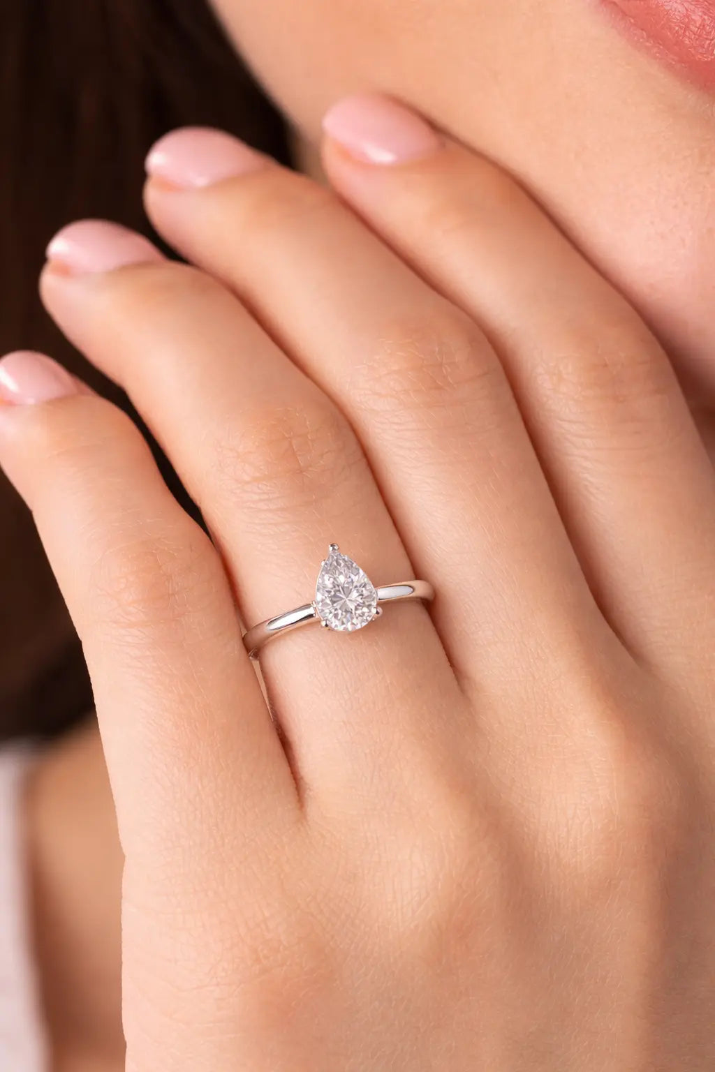 JZ32 0.8CT Sterling Silver S925 Moissanite Diamond 50%offamazon