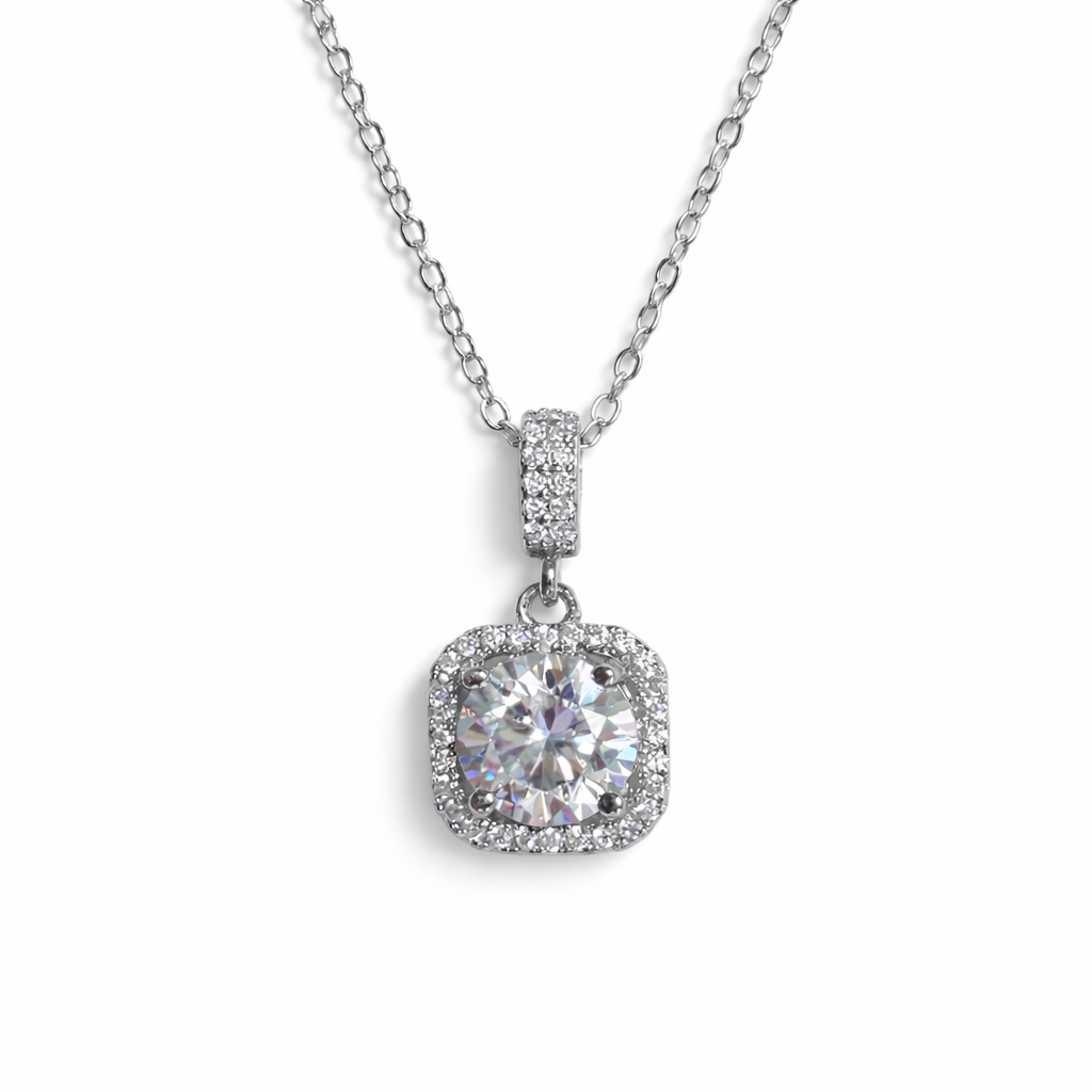 XL68 1.5CT Sterling Silver S925 Moissanite Diamond