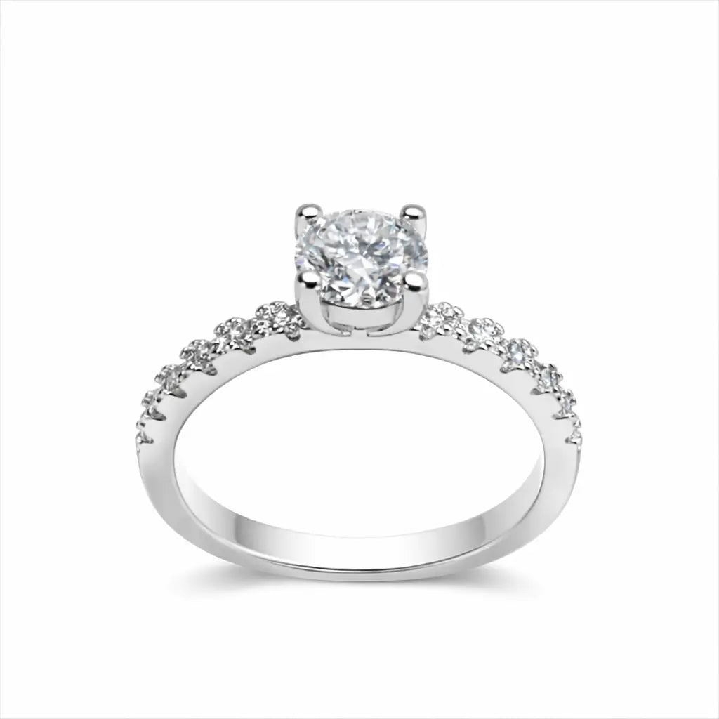 JZ16 1CT Sterling Silver S925 Moissanite Diamond 50%offamazon