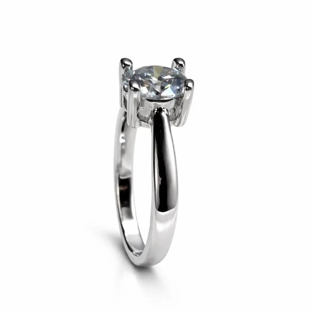 JZ08 1CT Sterling Silver S925 Moissanite Diamond 50%offamazon