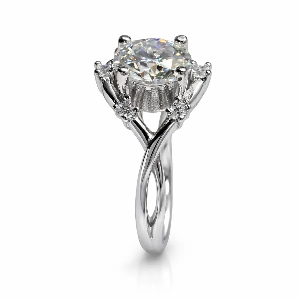 JZ39 1.5CT Sterling Silver S925 Moissanite Diamond 50%offamazon