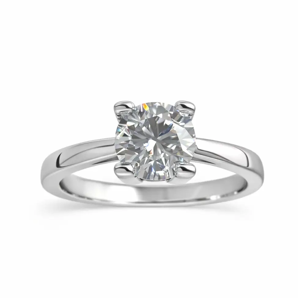JZ08 1CT Sterling Silver S925 Moissanite Diamond 50%offamazon