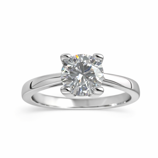 JZ08 1CT Sterling Silver S925 Moissanite Diamond