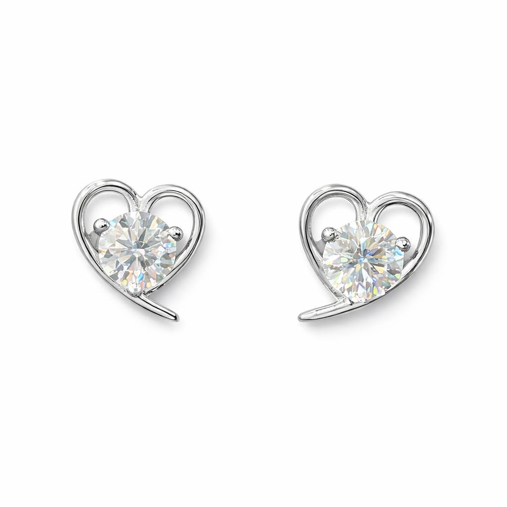 ER32 1CT Sterling Silver S925 Moissanite Diamond 50%offamazon