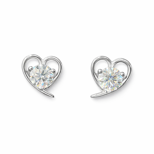 ER32 1CT Sterling Silver S925 Moissanite Diamond 50%offamazon