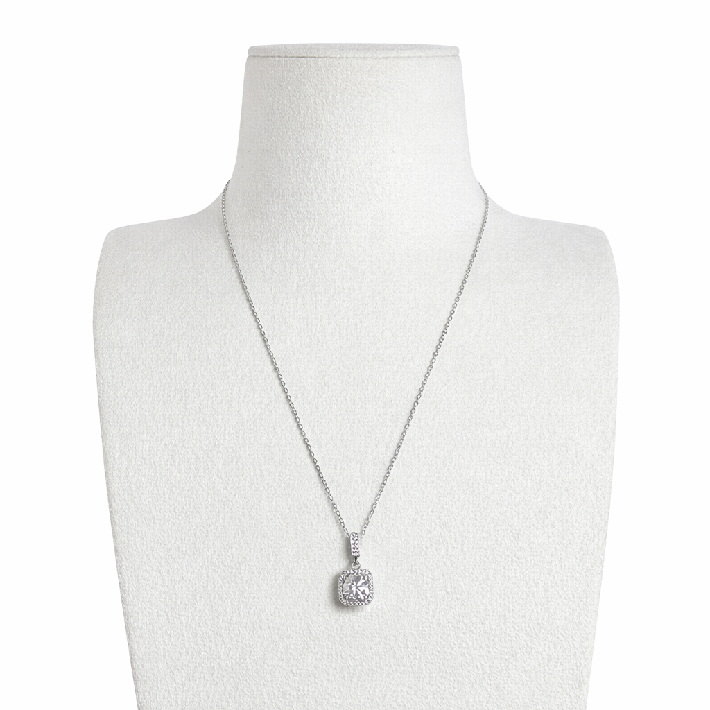 XL30 2 CT Sterling Silver S925 Moissanite Diamond Necklace