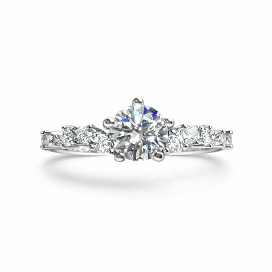 JZ70 1CT Sterling Silver S925 Moissanite Diamond