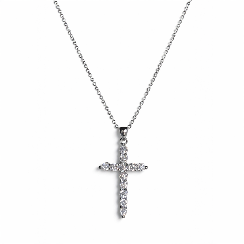 XL40 1CT Sterling Silver S925 Moissanite Diamond Necklace