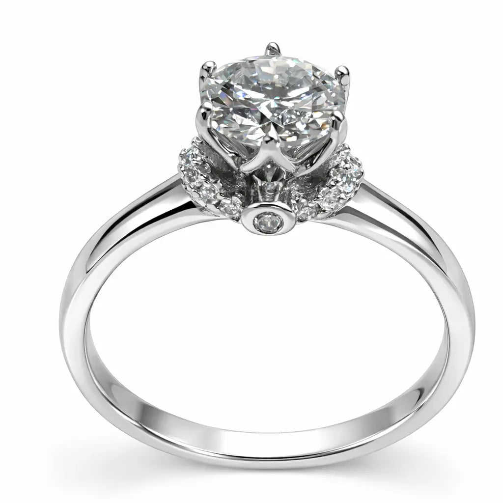 JZ60 1.5CT Sterling Silver S925 Moissanite Diamond 50%offamazon
