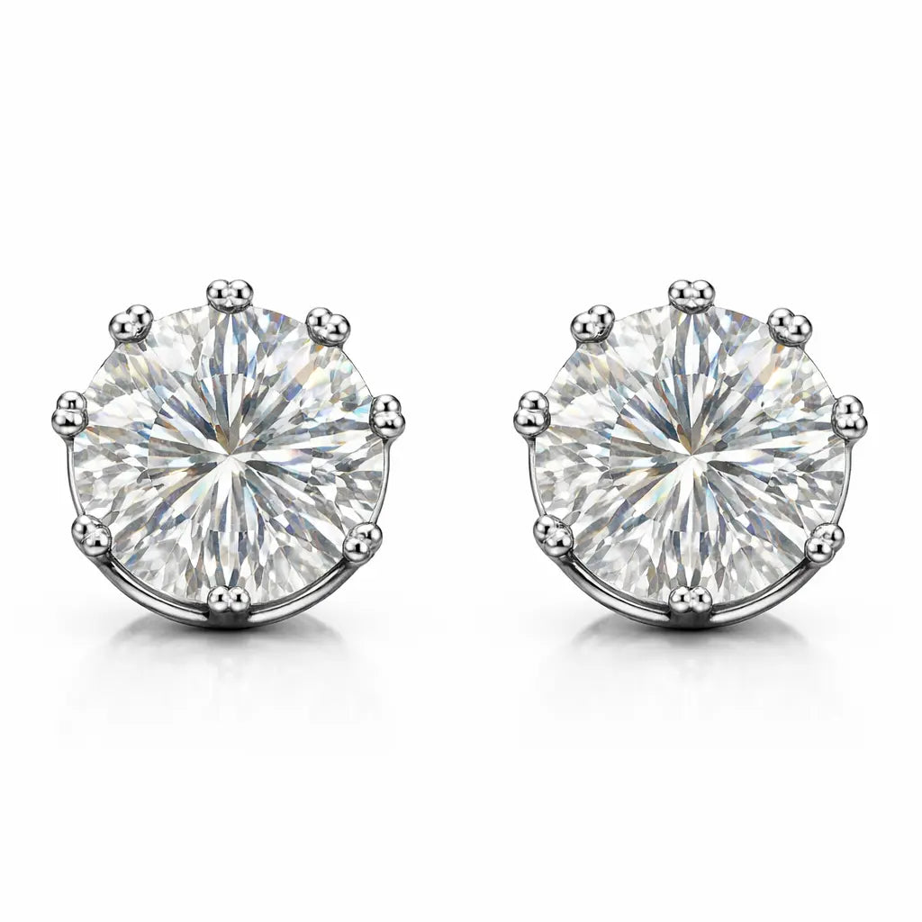 ER03 1CT Sterling Silver S925 Moissanite Diamond 50%offamazon