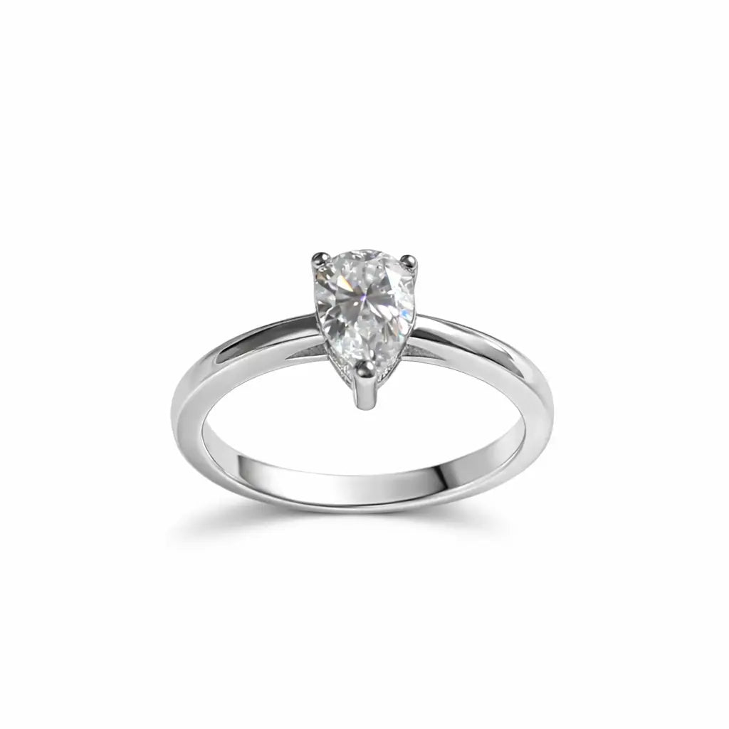 JZ32 0.8CT Sterling Silver S925 Moissanite Diamond 50%offamazon