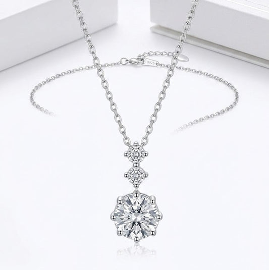XL68 1.5CT Sterling Silver S925 Moissanite Diamond