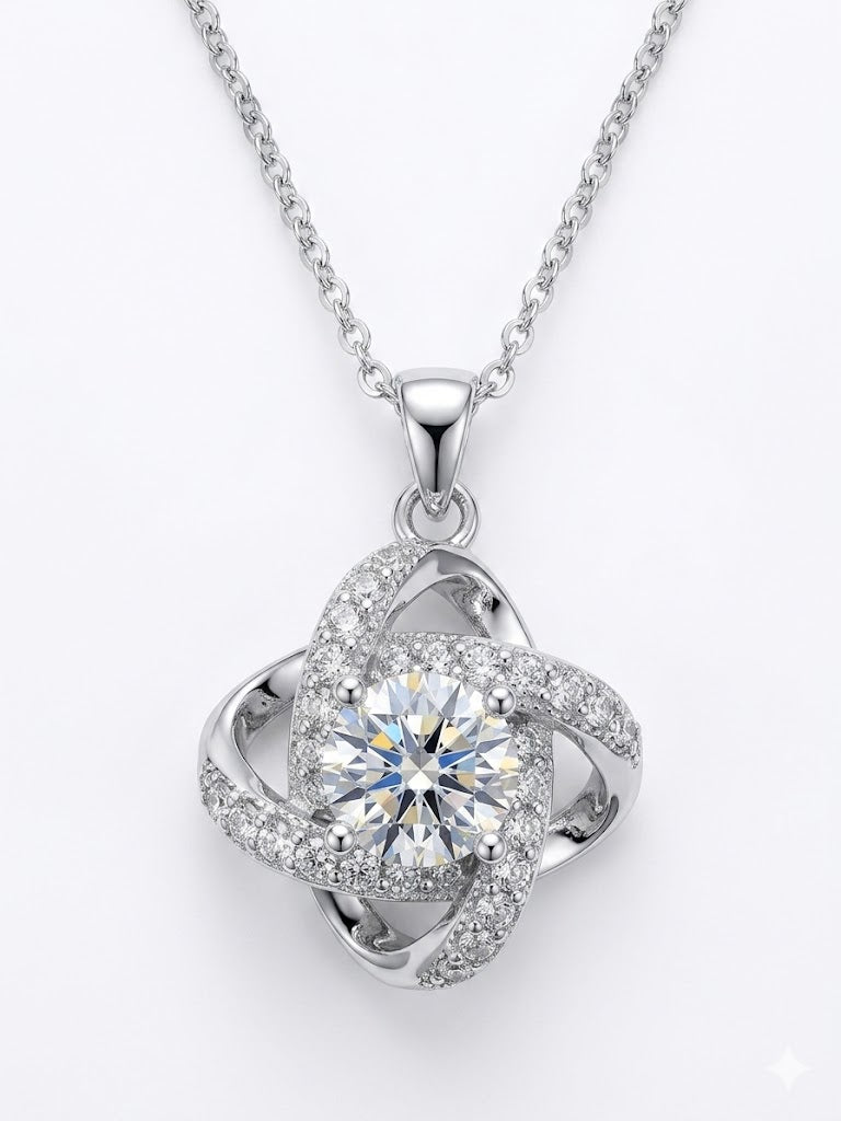 XL68 1.5CT Sterling Silver S925 Moissanite Diamond